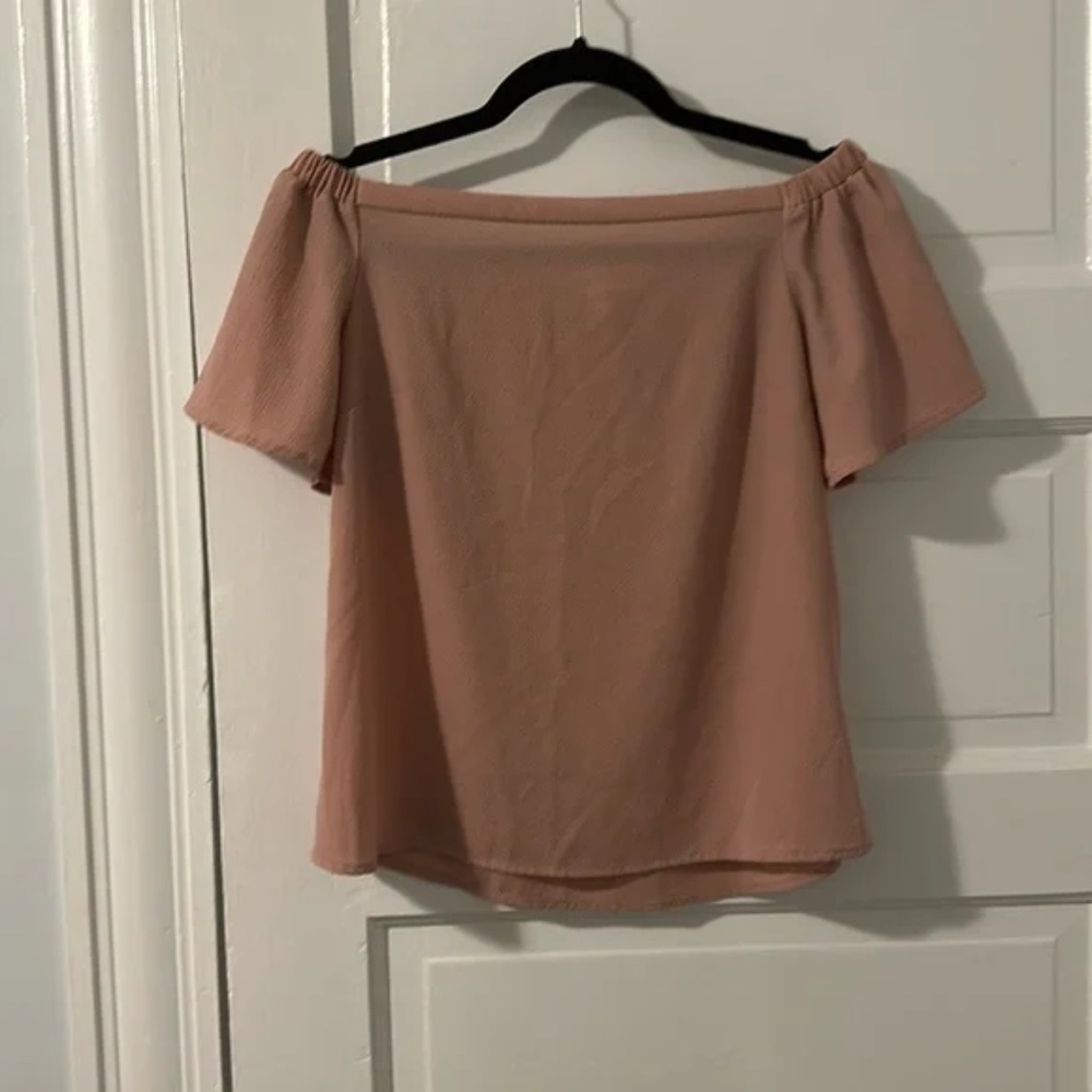 Pink off the shoulder top